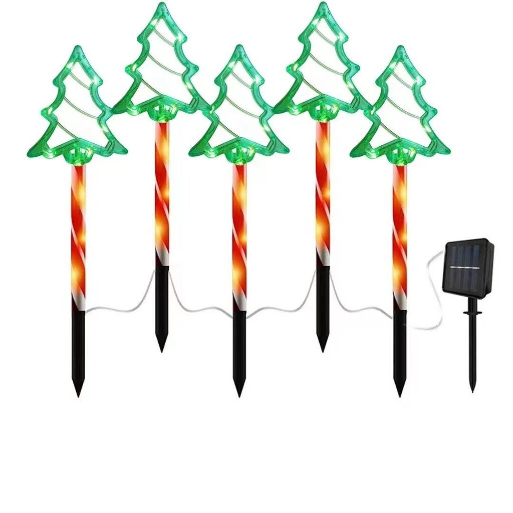 Outdoor Joulukoristeita Solar Christmas Tree One Tow Five hinta ja tiedot | Jouluvalot | hobbyhall.fi