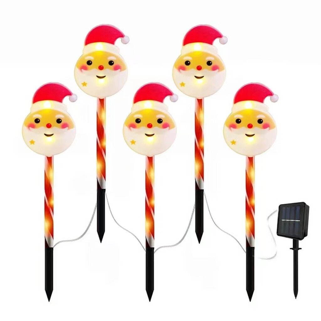 Ulkona joulukoristeita Solar Santa Claus One Tow Five hinta ja tiedot | Jouluvalot | hobbyhall.fi