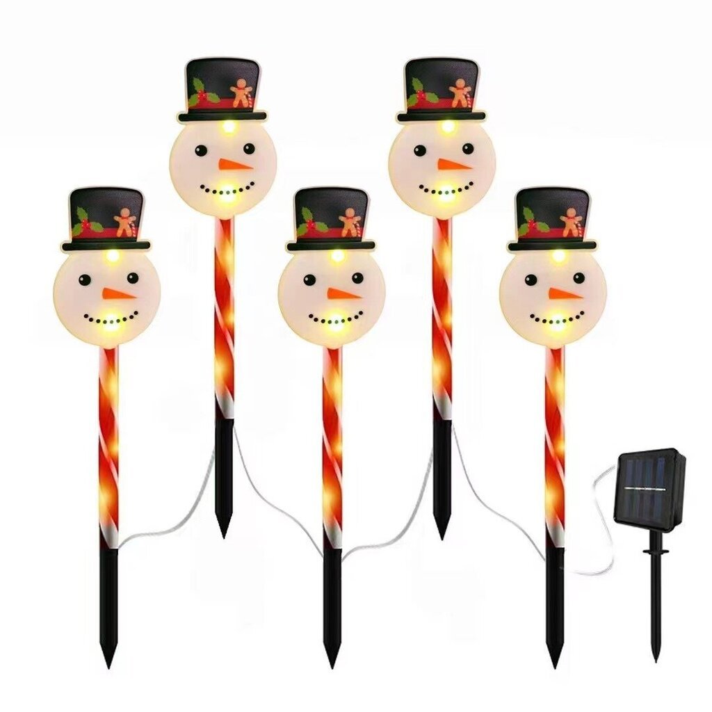 Outdoor joulukoristeita Solar Snowman One Tow Five hinta ja tiedot | Jouluvalot | hobbyhall.fi