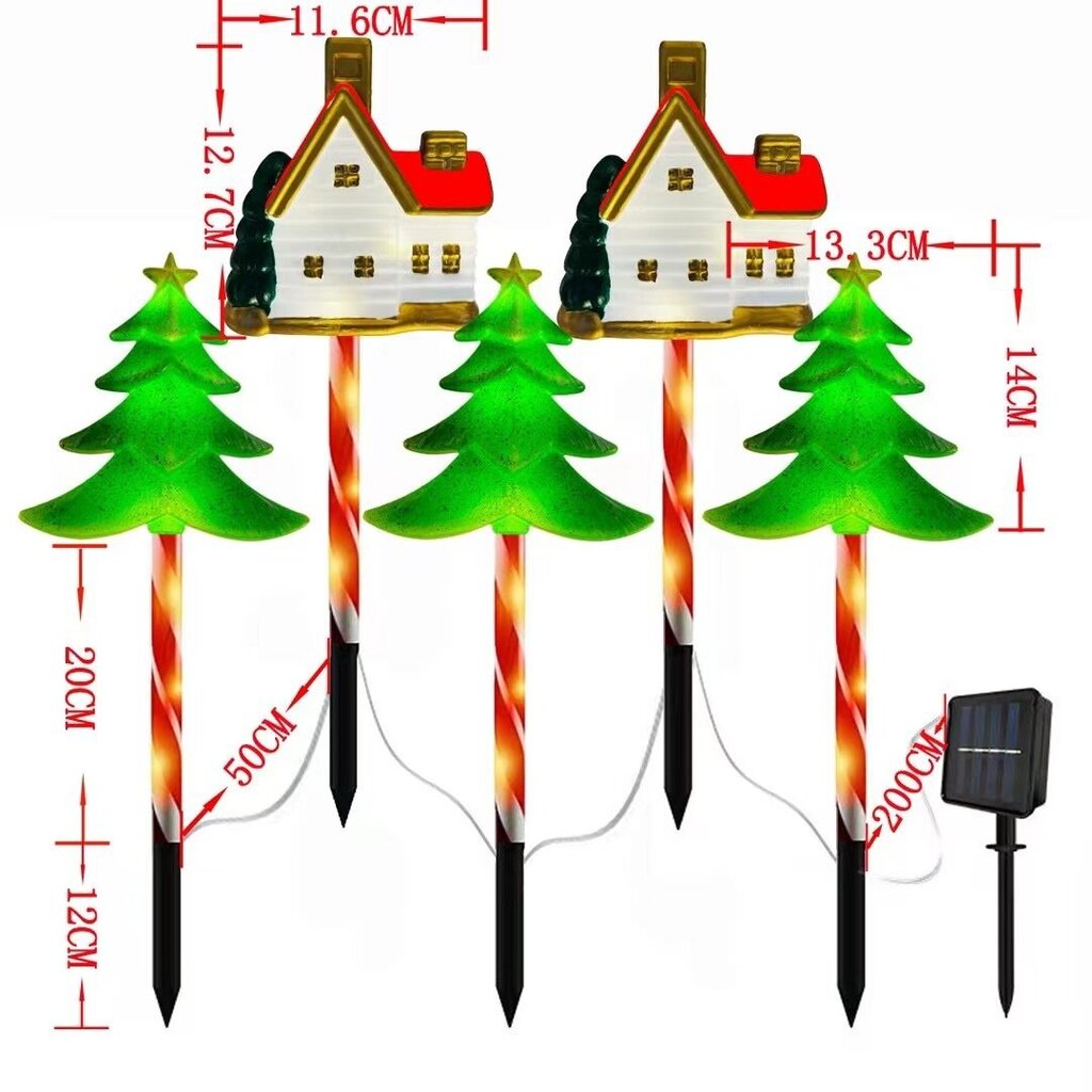 Joulukoristeluvalot ulkokäyttöön Joulun maapistokevalot hinta ja tiedot | Jouluvalot | hobbyhall.fi