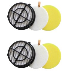 2 sarjaa Hepa Filter Filter Cotton Filter Foam -pölynimuri hinta ja tiedot | Pölynimureiden lisätarvikkeet | hobbyhall.fi