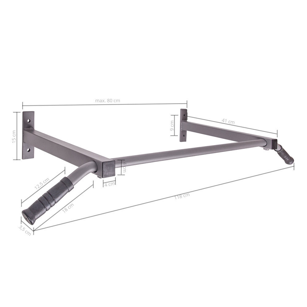 Harjoituskehys Insportline Wallbar, 130 cm hinta ja tiedot | Leuanvetotangot | hobbyhall.fi