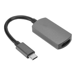 Type C - HD Multimedia Interface Adapteri 4K 60 Hz Alumiininen Kannettava Type C Telakointiasema matkapuhelimille Tietokoneille Harmaa Harmaa hinta ja tiedot | USB-sovittimet äänentoistoon | hobbyhall.fi