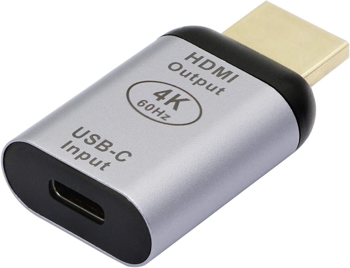 USB C-HDMI-sovitin, 4K@60Hz USB Type C naaras-HDMI-urosmuunnin, kotiin ja toimistoon, Apple-laitteita ei tueta hinta ja tiedot | USB-sovittimet äänentoistoon | hobbyhall.fi