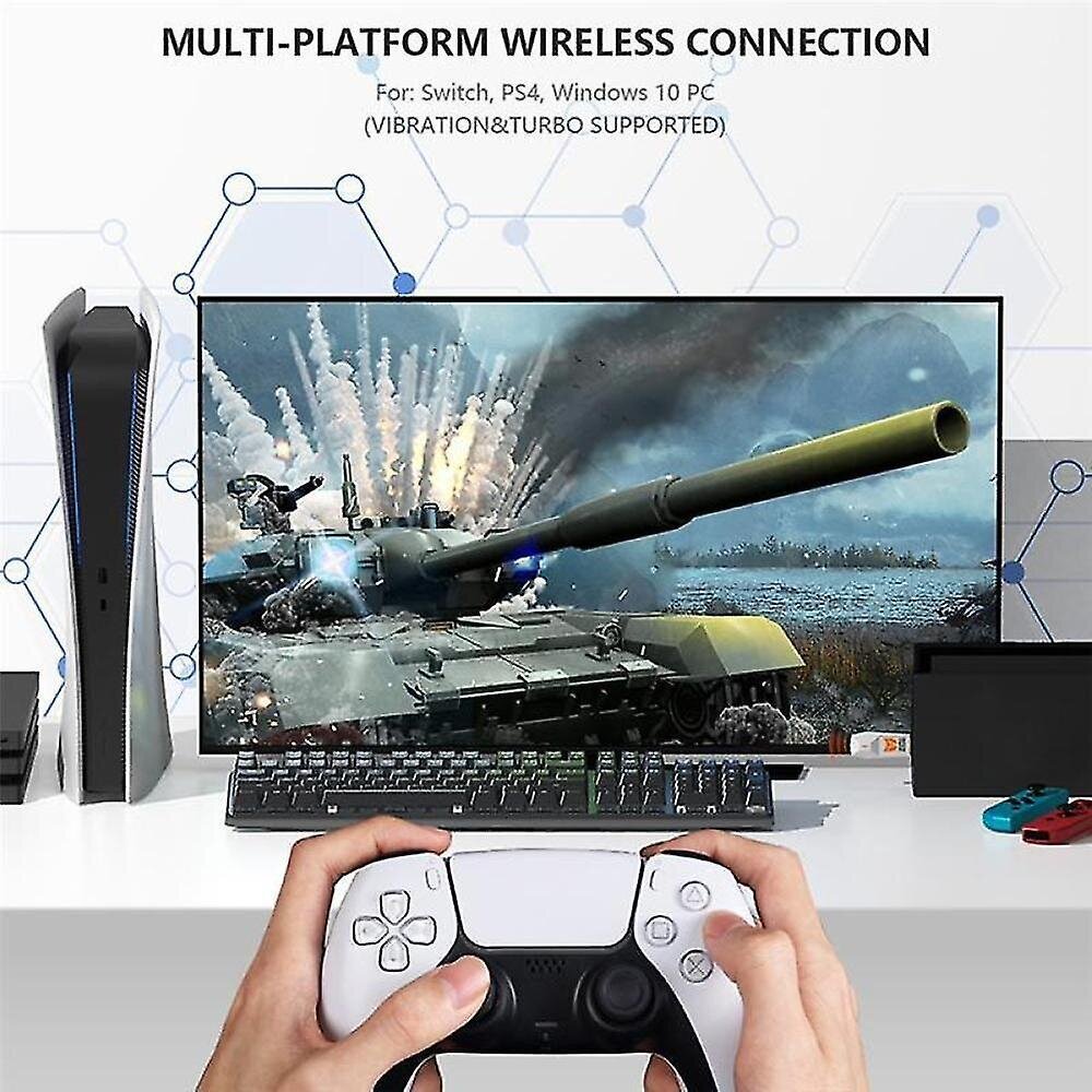 R100 Pro USB-vastaanotin langaton sovitin Peliohjaimen muunnin Ps4:lle Ps5-sarjan kytkinohjain Bluet hinta ja tiedot | USB-sovittimet äänentoistoon | hobbyhall.fi