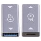 8pin-lightning naaras - USB 3.0 naaras muunnin liitinsovitin USB-kaapelille Usb levykortinlukija USB lampun tuuletin Lisää hinta ja tiedot | USB-sovittimet äänentoistoon | hobbyhall.fi