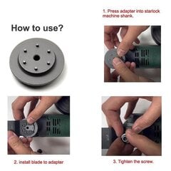 Power Oscillating Tool Adapter, Muunna Starlock Oscillating Tool Blades OIS Universal Tool Blade Adapteriksi hinta ja tiedot | USB-sovittimet äänentoistoon | hobbyhall.fi