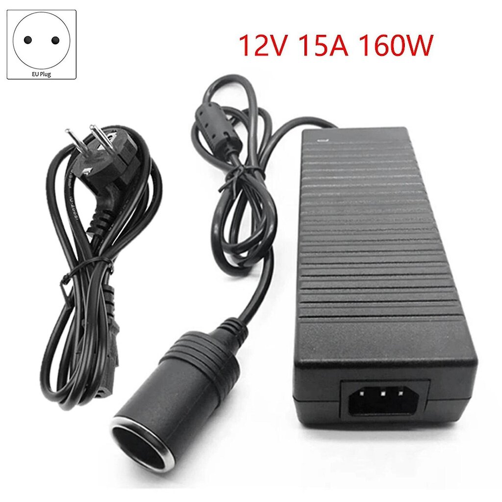 12v 15a 160w automuunnin 220v 12v autosovitinmuunnin auton kotiin - kevyempi muunnin Eu-pistoke hinta ja tiedot | USB-sovittimet äänentoistoon | hobbyhall.fi