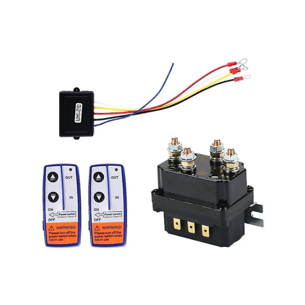 12v 250a vinssi kauko-kontaktori vinssiohjaus solenoidirele kaksoiskaukosäädinsarja auto moottoripyörä off Roa hinta ja tiedot | USB-sovittimet äänentoistoon | hobbyhall.fi