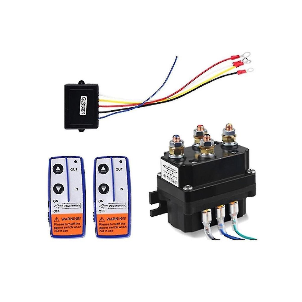 12v 250a vinssi kauko-kontaktori vinssiohjaus solenoidirele kaksoiskaukosäädinsarja auto moottoripyörä off Roa hinta ja tiedot | USB-sovittimet äänentoistoon | hobbyhall.fi