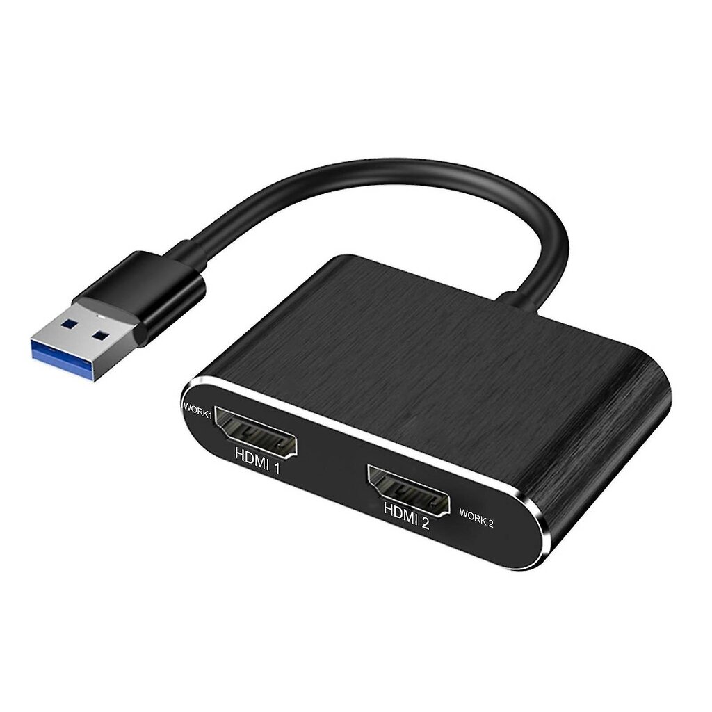 Fort Nite Usb 3.0 - Dual Hdmi Adapter -ulkoinen video tukee vain Windowsia hinta ja tiedot | USB-sovittimet äänentoistoon | hobbyhall.fi