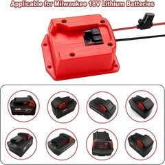 Power Wheel Adapteri Milwaukee M18 18V Akku sulakkeella Rc-autoon,Robotiikkaan hinta ja tiedot | USB-sovittimet äänentoistoon | hobbyhall.fi