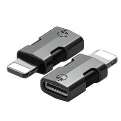 USB C - Otg Lightning -sovitin Tiedonsiirron tukemiseen Liitä laturi Liitin Kaapeli Muunnin Langaton mikrofonisovitin - Musta hinta ja tiedot | Kaapelit ja adapterit | hobbyhall.fi