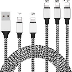 kpl iPhone-laturi Lightning-kaapeli 10ft1 6ft2 3ft2 punottu Iphone-kaapeli Datasynkronoinnin siirtojohto C hinta ja tiedot | Kaapelit ja adapterit | hobbyhall.fi