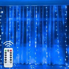 (3Mx3M 300LEDsWhite Light)8 Mode LED Verho String Light Fairy USB Remote Holiday Garland lamppu kotihuoneeseen Joulun uudenvuoden hääjuhlakoristelu hinta ja tiedot | Joulukoristeet | hobbyhall.fi