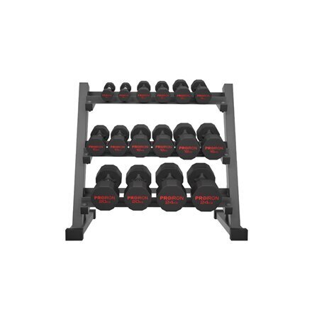 PROIRON PRKRD03K Rubber Dumbbell, 6.00 k hinta ja tiedot | Käsipainot, kahvakuulat ja voimaharjoittelu | hobbyhall.fi