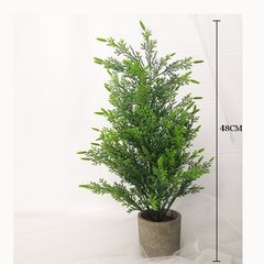 (1kplDeep Sapphire)Simuloitu joulumänty ja sypressipuu työpöydälle olohuoneen bonsai-koristeet simuloituja viherkasveja ja sypressiruukkukasveja hinta ja tiedot | Joulukoristeet | hobbyhall.fi