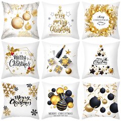 -9Joulutyynynpäällinen Hyvää joulua koristeet kotiin Joulukoristeet Joululahjat Navidad Noel Hyvää uutta vuotta hinta ja tiedot | Joulukoristeet | hobbyhall.fi