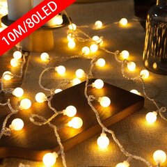 (Akku-12M 100LEDs värikäs)Pall LED merkkijono valot USB/akku ulkona Fairy Lights Garden Garland Juhlajuhliin kotiin joulukoristeita hinta ja tiedot | Joulukoristeet | hobbyhall.fi