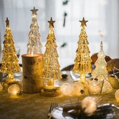 (Kuten kuvassaE)Joulukuusi Lasi Yövalo kotiin Xmas Romanttinen lomatunnelma Arbol De Navidad Ornaments LED Valoisa Sisustus hinta ja tiedot | Joulukoristeet | hobbyhall.fi