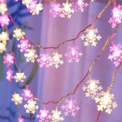 (3M 20LightsLumihiutale värikäs)20Leds merkkijono Lumihiutale Star Rose LED Fairy Lights 3M Garland Light Paristokäyttöinen joulun kotijuhlasisustus hinta ja tiedot | Joulukoristeet | hobbyhall.fi