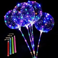 (20 tuuman oliivi)Glow Clear Bubble Balloon LED Light Up BoBo Ilmapallot Baby Showerin Joulun syntymäpäiväjuhliin hääkoristelu hinta ja tiedot | Joulukoristeet | hobbyhall.fi