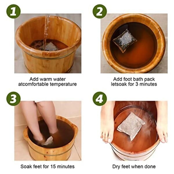 30 kpl Lymfdr?nering Ginger Foot Soak, Ginger Foot Bath Bag hinta ja tiedot | Hierontalaitteet | hobbyhall.fi