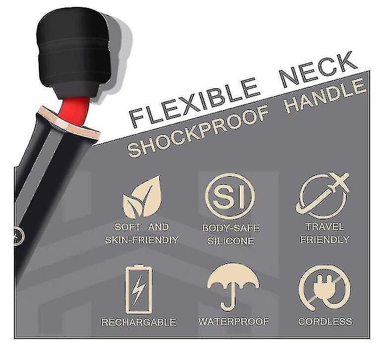 Langaton Handheld Massar 50 Full Modes, Kannettava Sähköinen Personal Massa Tool, Usb Rec hinta ja tiedot | Hierontalaitteet | hobbyhall.fi