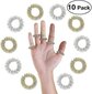 10 Kpl Spiky Sensory Finr Rings, Spiky Finr Ring/Sur Ring hinta ja tiedot | Hierontalaitteet | hobbyhall.fi