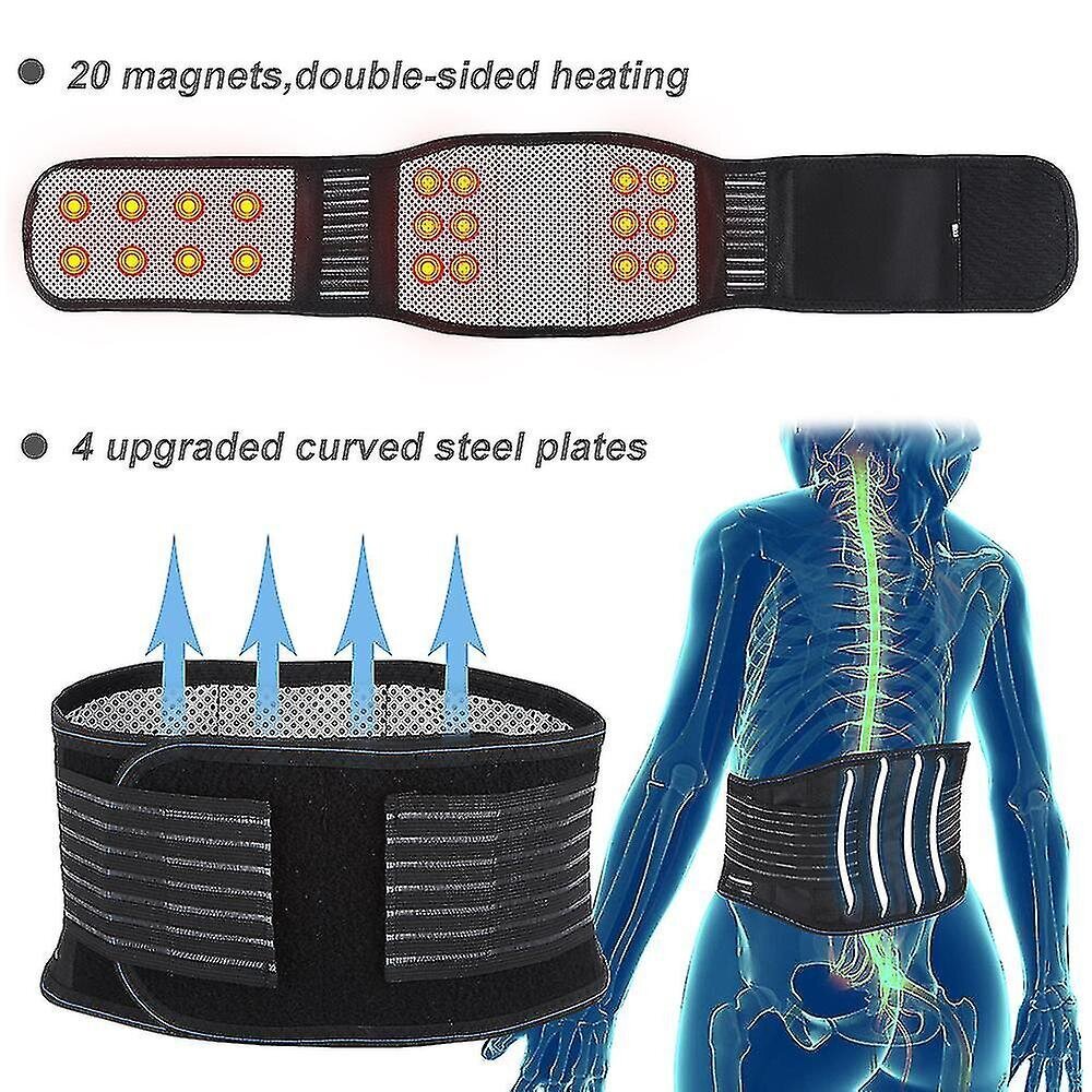 Ing Pad For Pain Pain Massa - Ed Waist Belt Wrap - Y Ja Selkäkipuja Lievittävä Selkärangan Avanne_XL hinta ja tiedot | Hierontalaitteet | hobbyhall.fi