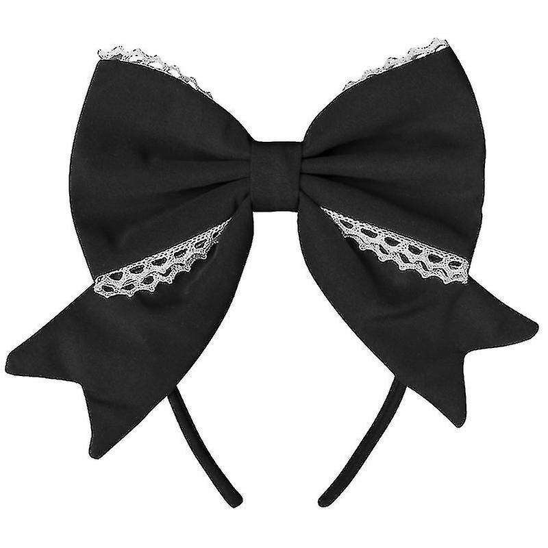 Japanilaistyylinen Sweet Big Bow Knot Candy -Värinen Otsapanta_Black hinta ja tiedot | Joulukoristeet | hobbyhall.fi