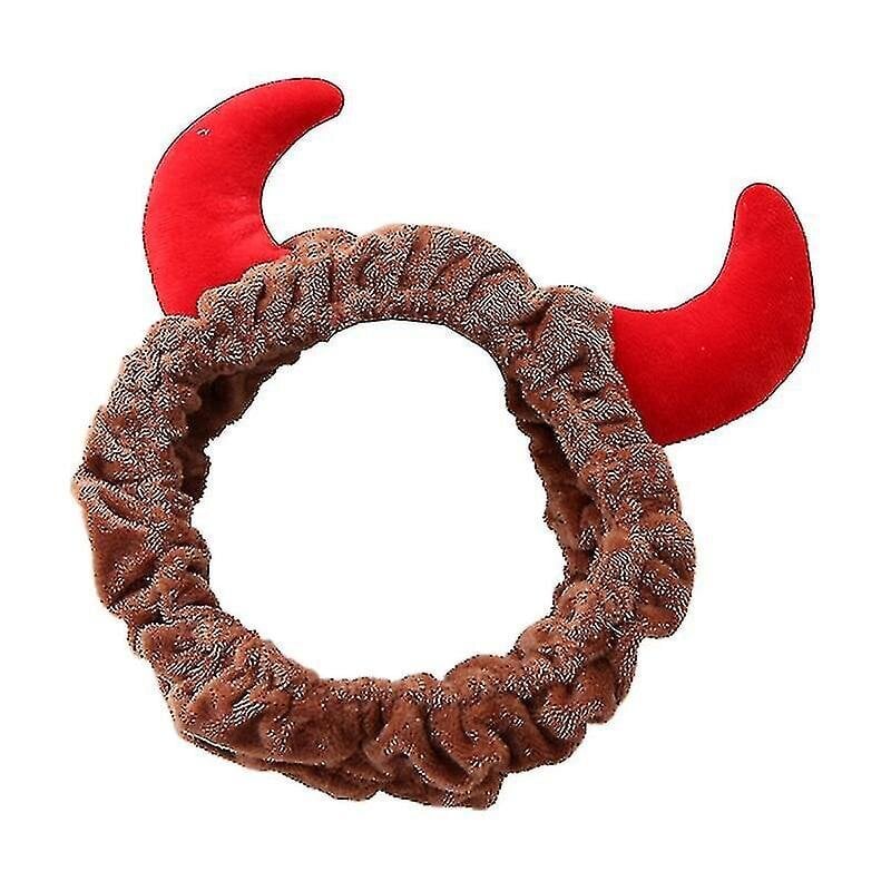 Ox Demon Horns Velvet -Pääpanta_Brown hinta ja tiedot | Joulukoristeet | hobbyhall.fi