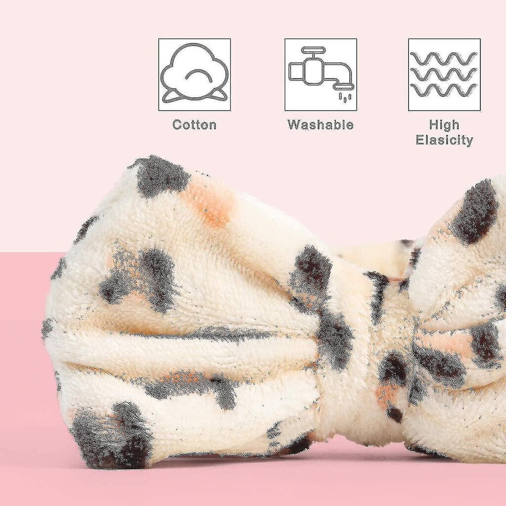 Meikkinauhat, 8Kpl Hiuspanta Kasvojen Pesuun Spa-Pääpanta Fluffy Otsapanta Bow Hai hinta ja tiedot | Joulukoristeet | hobbyhall.fi