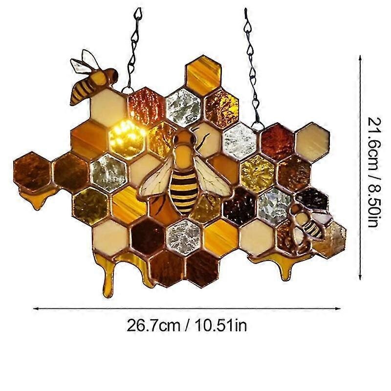 Bee Festival House Numero Koriste Mehiläispesä Ornamentti Mehiläiskoristeet Kodinsisustus Ga hinta ja tiedot | Joulukoristeet | hobbyhall.fi