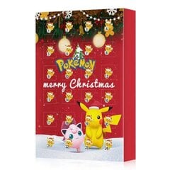 Pokemonin joulun adventtikalenteri, parhaat joululahjat lapsille 24 kpl, Pokemon Pet Elf -jouluverholaatikko hinta ja tiedot | Joulukoristeet | hobbyhall.fi