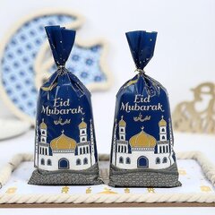 100 Kpl Eid Mubarak -Laukkuja, Dan-Teemalla Painetut Eid Mubarak -Herkkukassit, Joissa On Kierrenauhat hinta ja tiedot | Joulukoristeet | hobbyhall.fi