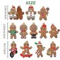 12 Kpl Piparkakkumiehen Koristeet Joulukuusikoristeet Gingerman Hanging Christmas_1 hinta ja tiedot | Joulukoristeet | hobbyhall.fi