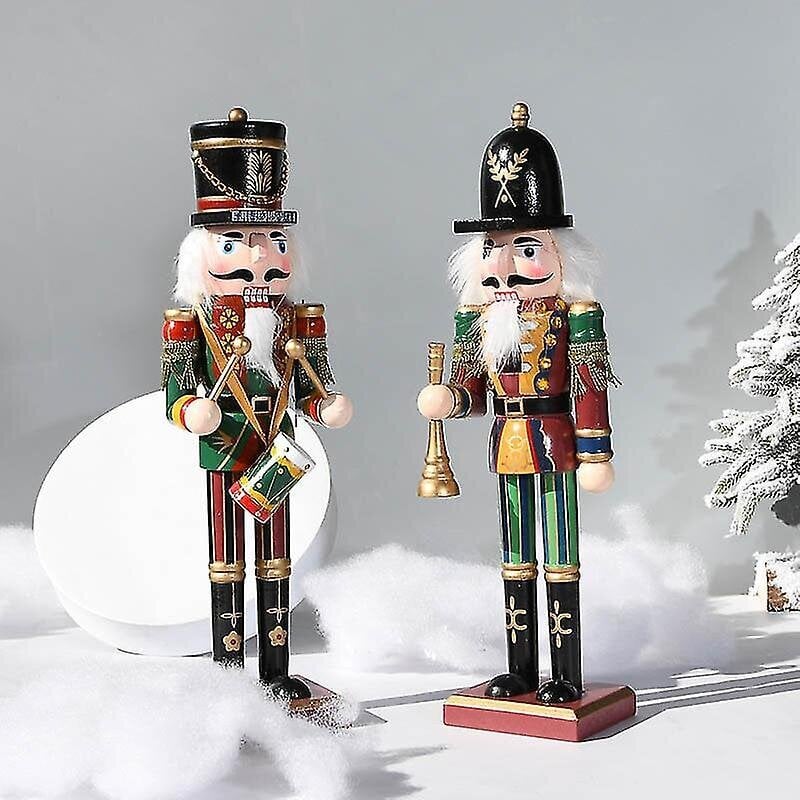 30 Cm Pähkinänsärkijä Nukke Tin Soldier Puinen Walnut Man Pieni Koriste_B hinta ja tiedot | Joulukoristeet | hobbyhall.fi