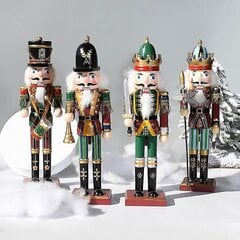 30 Cm Pähkinänsärkijä Nukke Tin Soldier Puinen Walnut Man Pieni Koriste_C hinta ja tiedot | Joulukoristeet | hobbyhall.fi