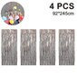 4 Pack Wedding Rain Silk Ain Tausta_Rose gold hinta ja tiedot | Joulukoristeet | hobbyhall.fi