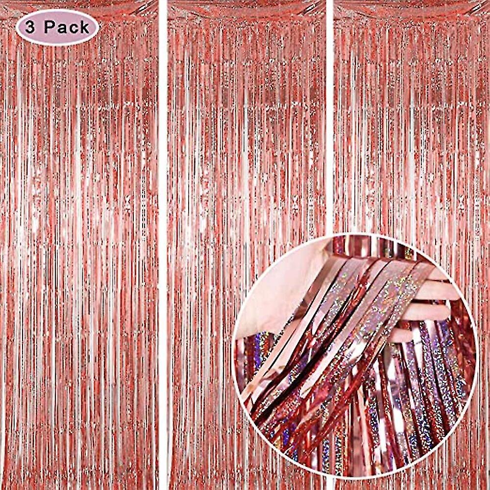 3 Pack Frin Ains R, Häät Valmistuneet 1*2M_rose gold hinta ja tiedot | Joulukoristeet | hobbyhall.fi