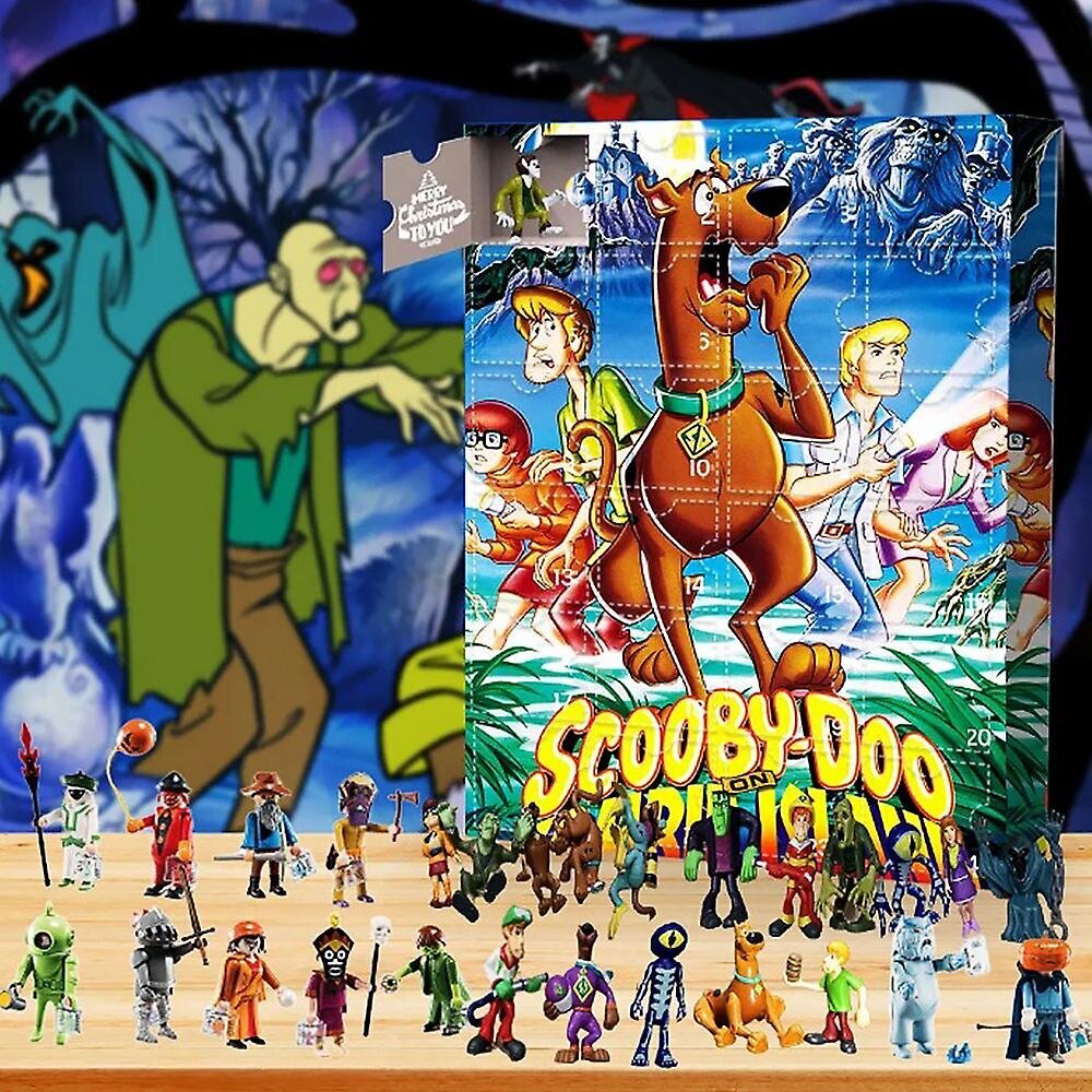 Adventtikalenteri Sälelaatikko 2023 24 päivän joulun lähtölaskenta Scooby-doo Figuurit Lelut Nukke Lapset Yllätys Joululahjat hinta ja tiedot | Joulukoristeet | hobbyhall.fi