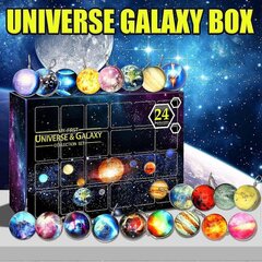 Space Advent Calendar - 24 Day Countdown Kalenteri Cosmic Galaxy Collection Set - Planetary Collection Set - 2024 Advent Calendar Set hinta ja tiedot | Joulukoristeet | hobbyhall.fi