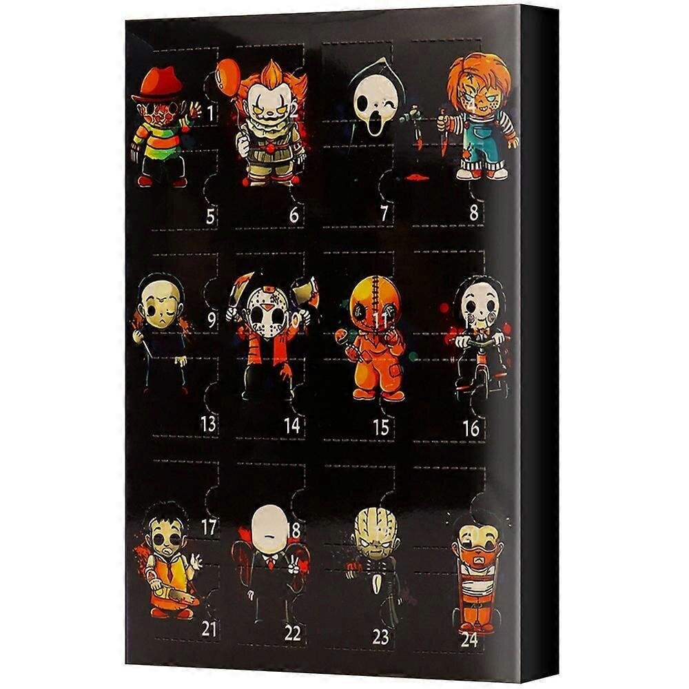 24X Halloween-nukke adventtikalenteri Painajainen ennen joulua Adventtikalenteri hinta ja tiedot | Joulukoristeet | hobbyhall.fi