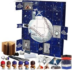 Baseball-adventtikalenteri 2024, joulun pesäpallon adventtikalenteri, 24 päivän joululoman lähtölaskenta lahjat, 2D-pesäpallokoristeet hinta ja tiedot | Joulukoristeet | hobbyhall.fi