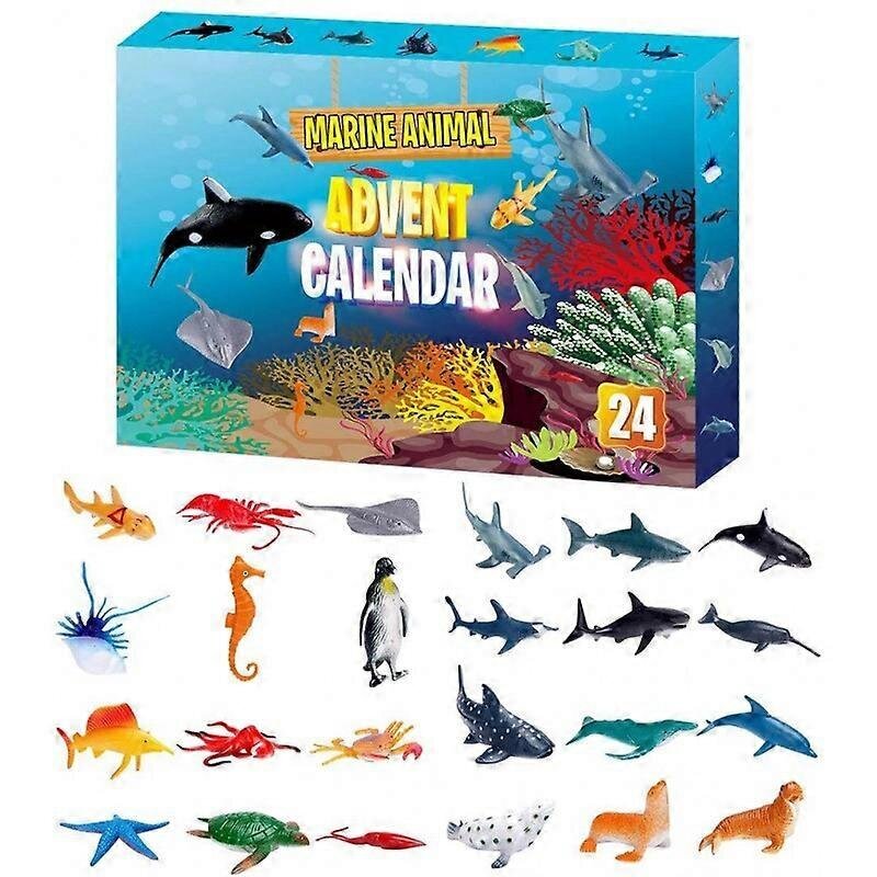 Joulun adventtikalenteri: 24 merieläinlelua hinta ja tiedot | Joulukoristeet | hobbyhall.fi