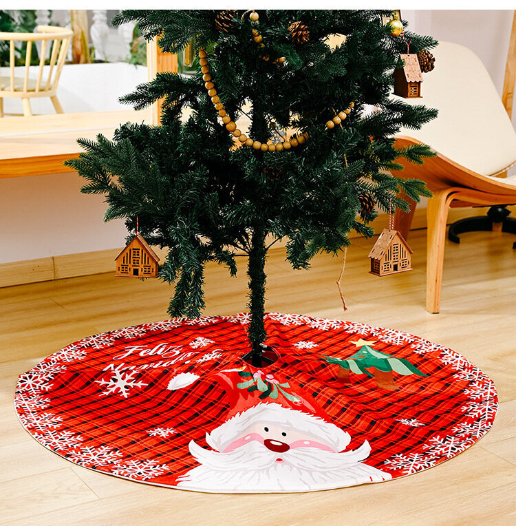 Joulukoristeita Lumihiutale Plaid Tree Esiliina Joulupukki Juhlakoristeita Joulukuusi Esiliina hinta ja tiedot | Joulukoristeet | hobbyhall.fi