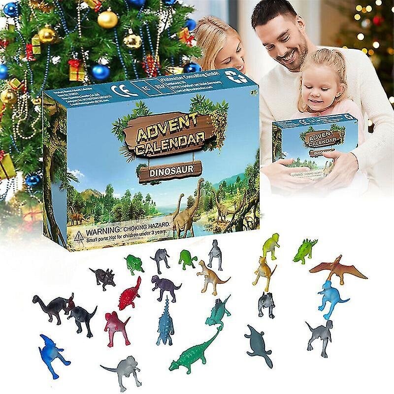 Adventtikalenterin dinosauruksen lähtölaskentalelusarja hinta ja tiedot | Joulukoristeet | hobbyhall.fi