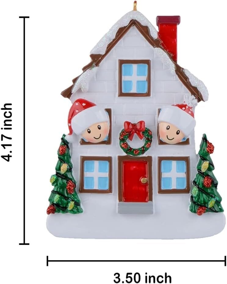 Kouzhijia Christmas House henkilökohtainen koristelu ystävänpäivälahja hinta ja tiedot | Joulukoristeet | hobbyhall.fi