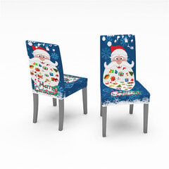 Piece Set Christmas Chair Package tuolinpäällinen, korkea elastisuus irrotettava pestävä tuolin istuimen suojapäällinen joulunsiniselle hinta ja tiedot | Joulukoristeet | hobbyhall.fi